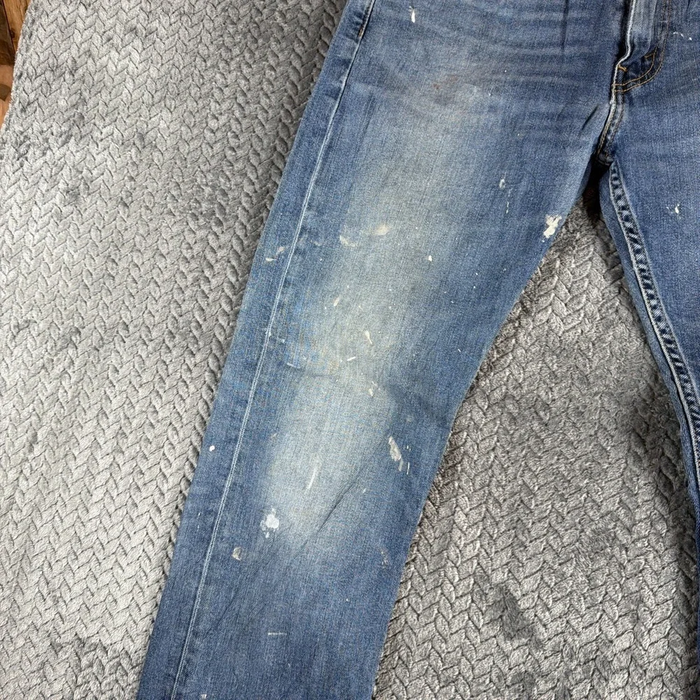 Levi's 513 Jeans Mens 34x32 Slim Straight Med Wash Denim Casual Stretch‎ Blue